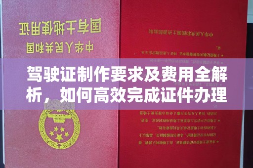 故城驾驶证制作要求及费用全解析，如何高效完成证件办理？